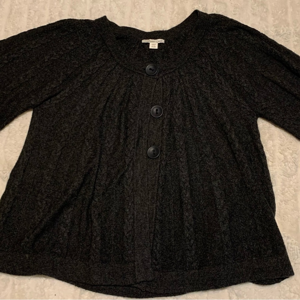 Coldwater Creek gray Cardigan Sweater